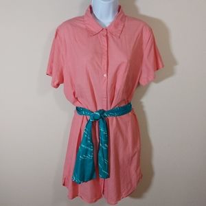 Gilllian & O'Malley Corral Short Sleeve House Dress, size Large